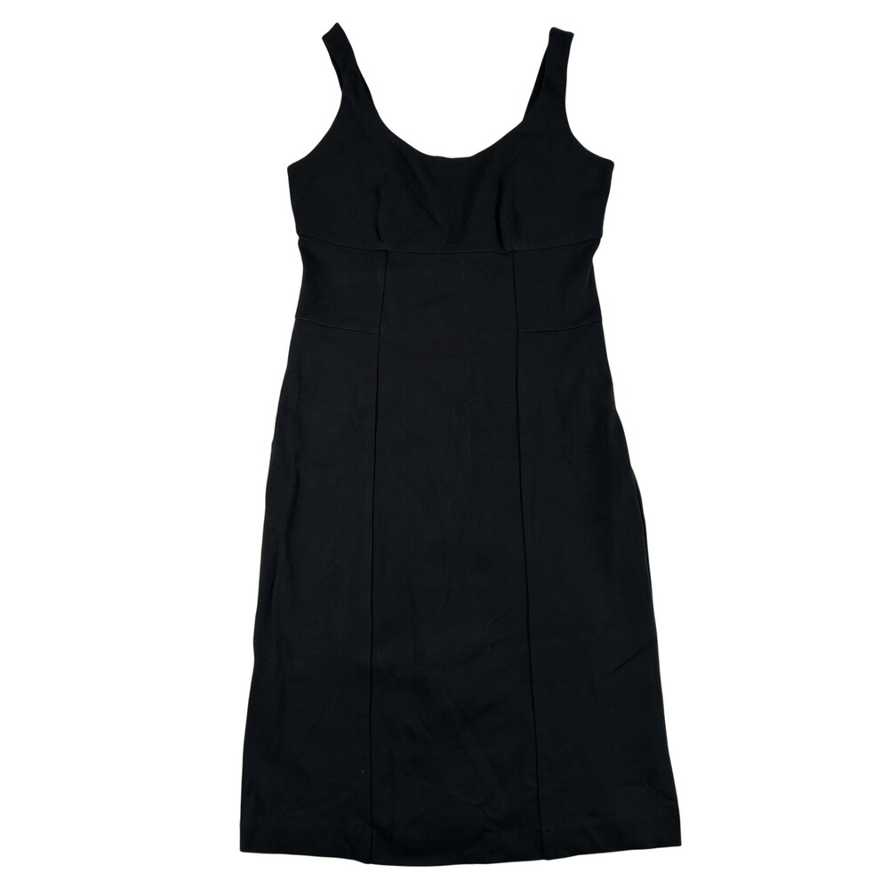Boston Proper Dress Womens 6 Black Knit Sheath Scoop Neck Sleeveless Stretch
